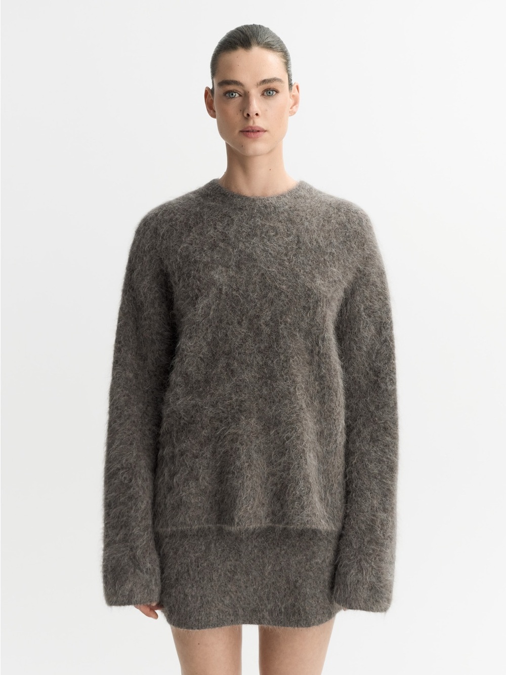 Soft Goat alpaca blend crew neck sweater